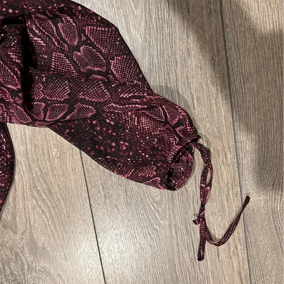 Addition Elle Ruffle Hem Snakeprint Dress - Picture 6 of 7